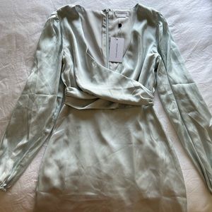 Lovers + Friends Desi Mini Dress in Faded Blue